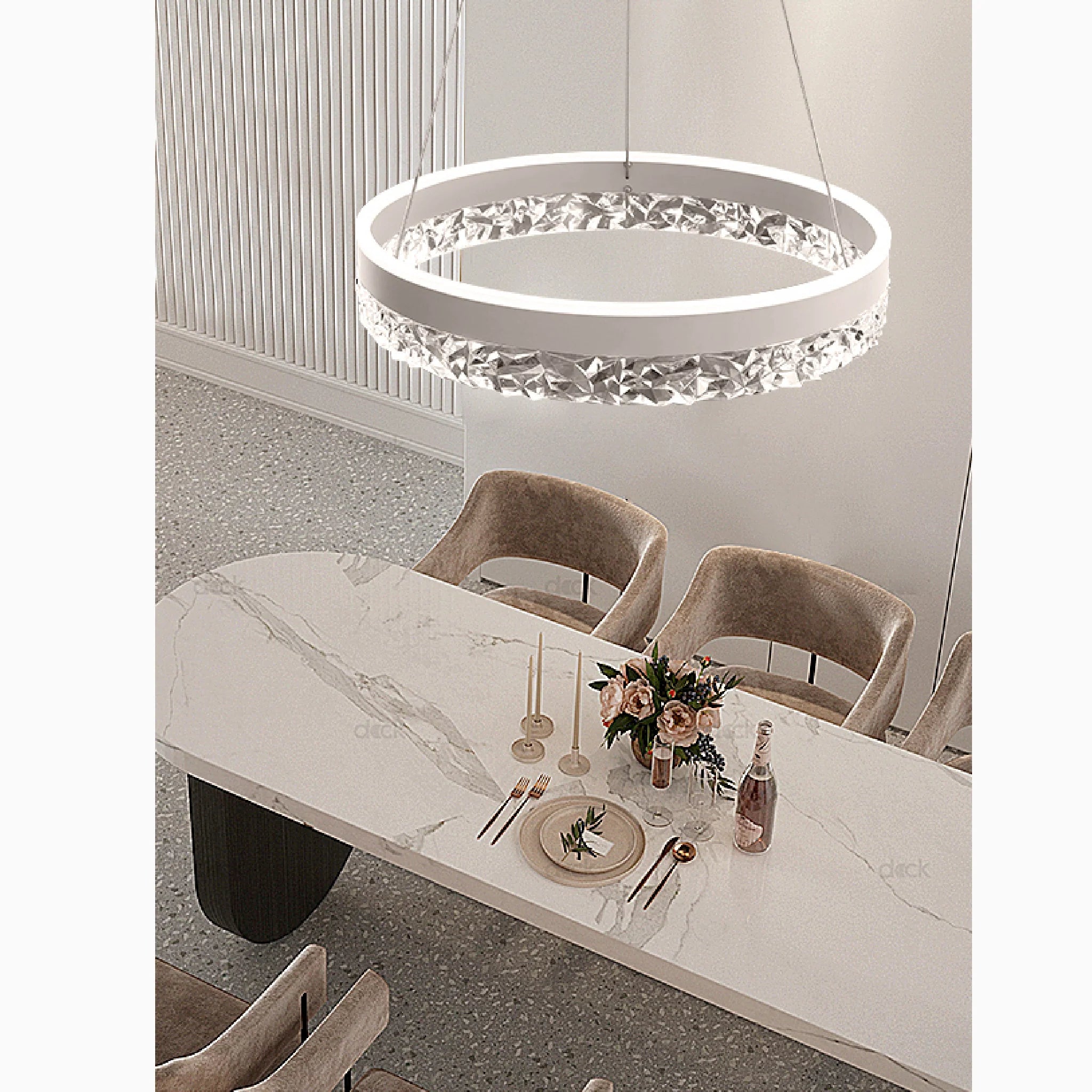 Chatel-Saint-Denis | Crystal Chandelier in the Shape of Ring