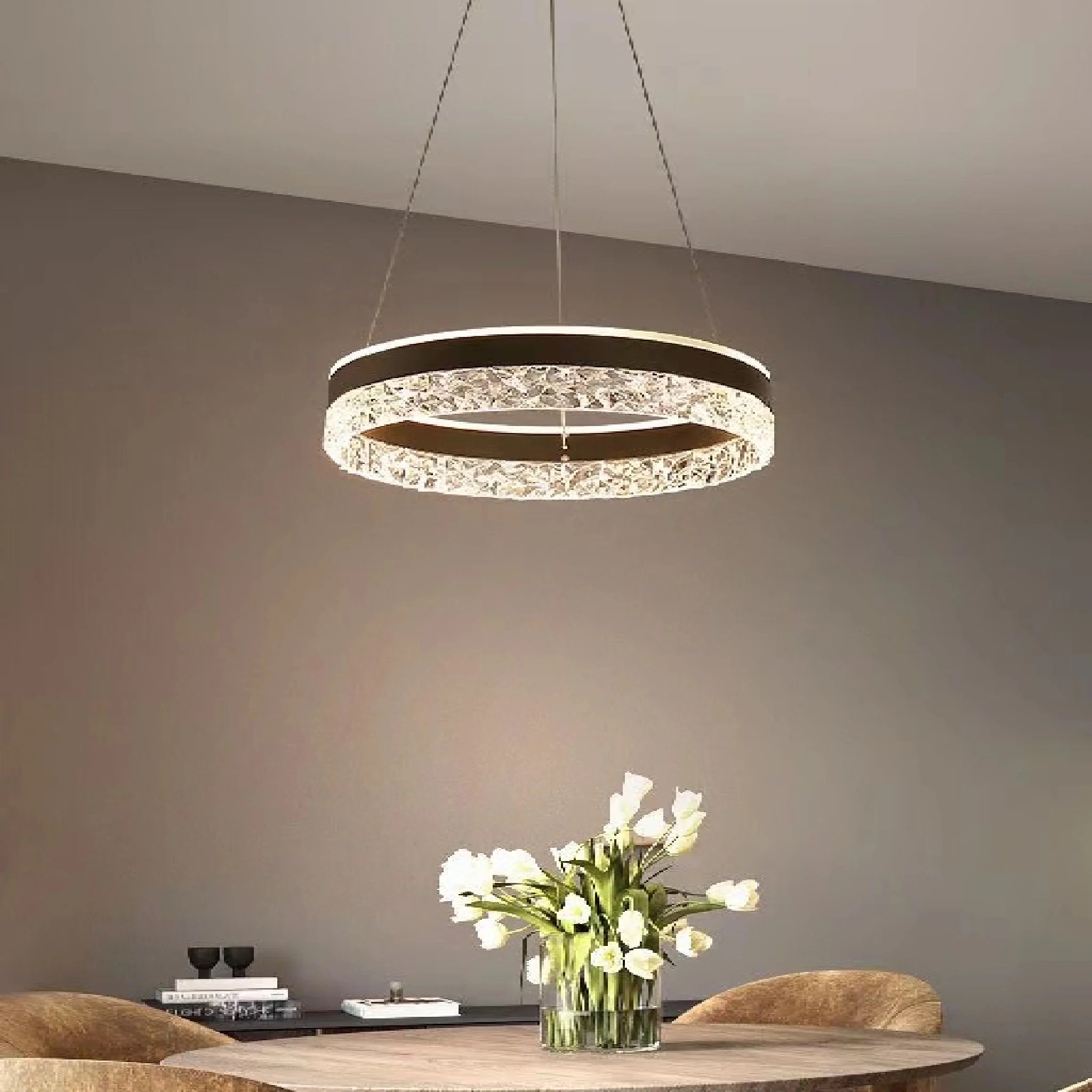 Chatel-Saint-Denis | Crystal Chandelier in the Shape of Ring