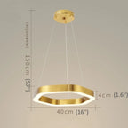 Chatelet | Hexagon Gold Chandelier for Living room