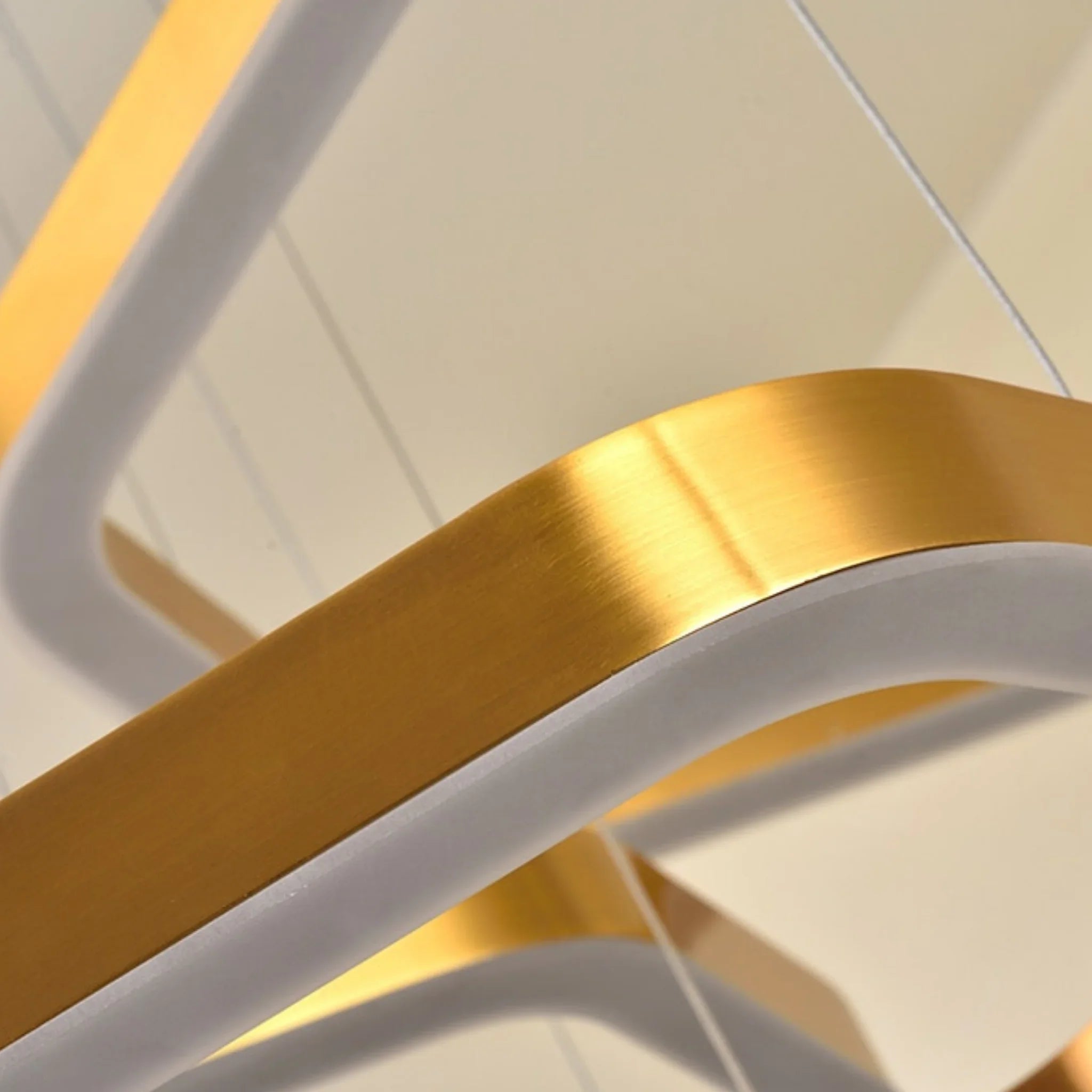 Chatelet | Hexagon Gold Chandelier for Living room, Dia23.6"