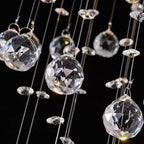 Chiavari | Lux Oval LED Crystal Waterfall Chandelier