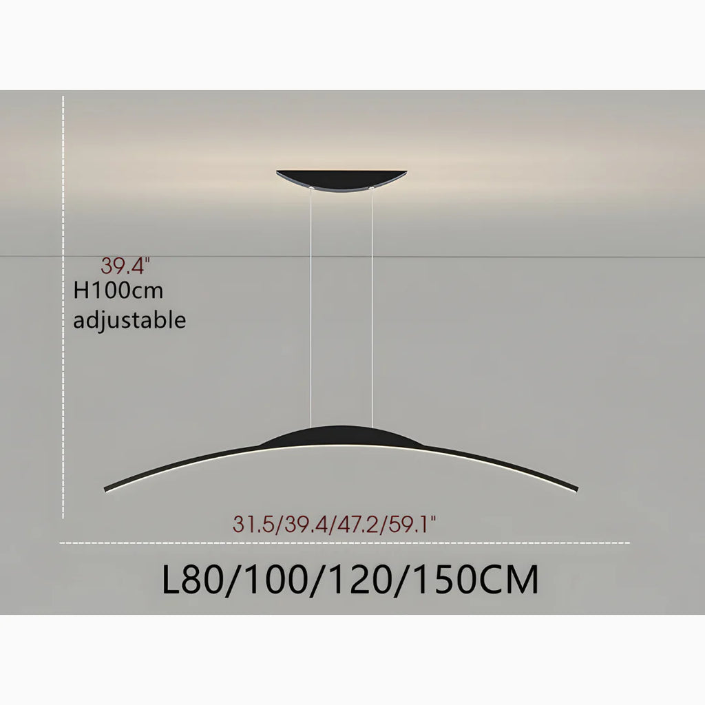 Chur | Black Chandelier in Minimalistic Style