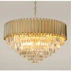 Cisano sul Neva | Majestic Gold Crystal Ceiling Chandelier