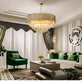 Cisano sul Neva | Majestic Gold Crystal Ceiling Chandelier