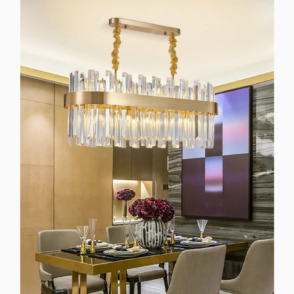 Cisano sul Neva | Modern Gold Crystal Chandelier for Home
