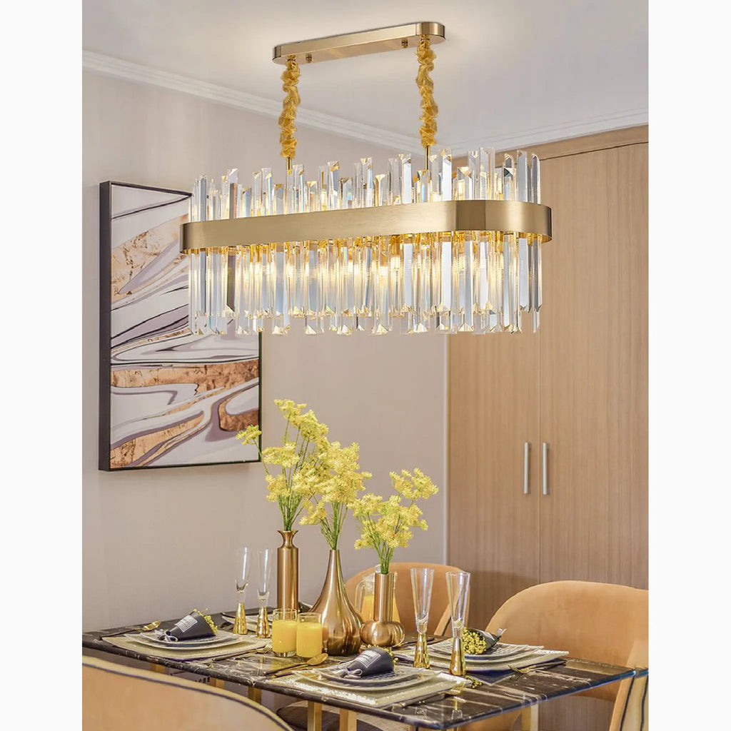 Cisano sul Neva | Modern Gold Crystal Chandelier for Home