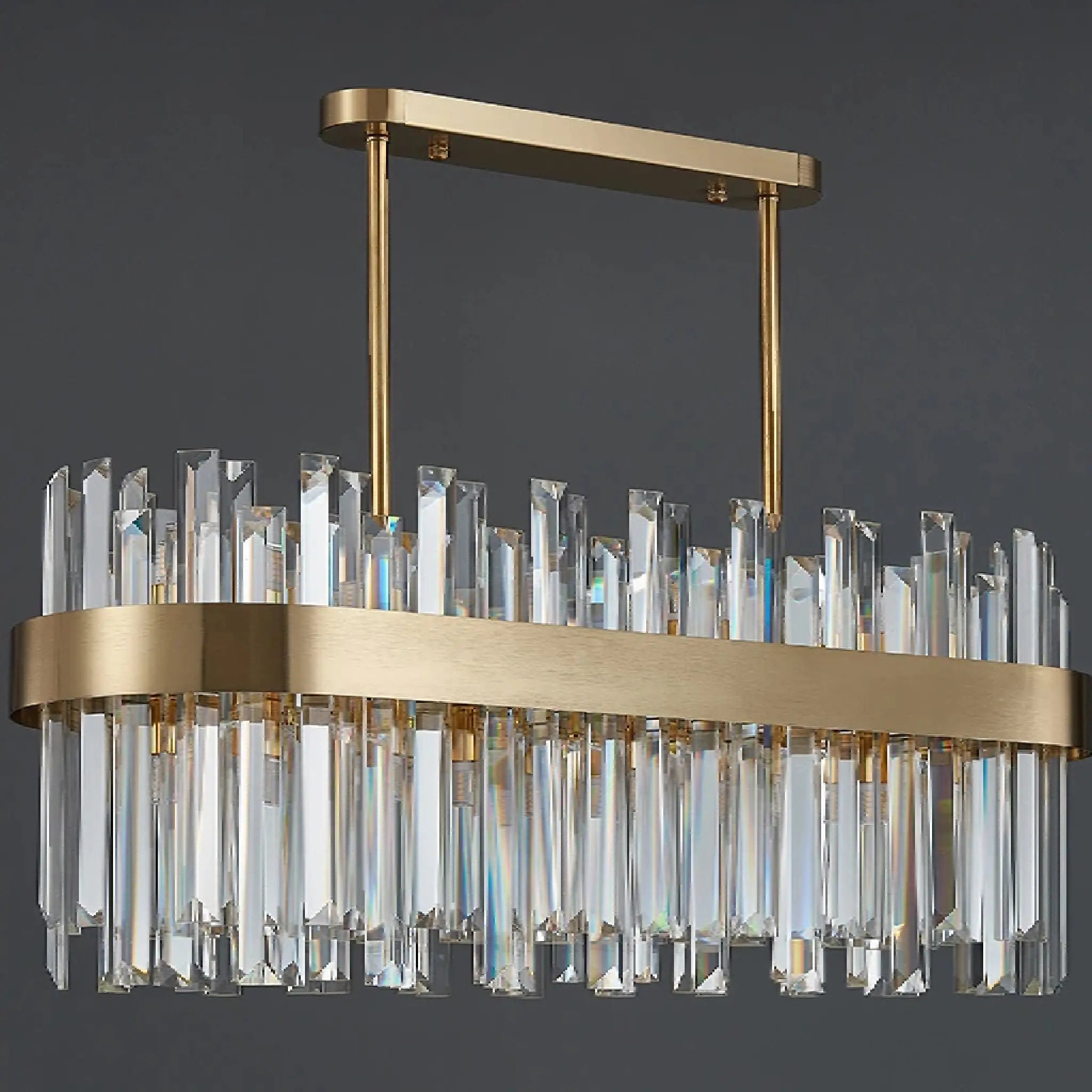 Cisano sul Neva | Modern Gold Crystal Chandelier for Home