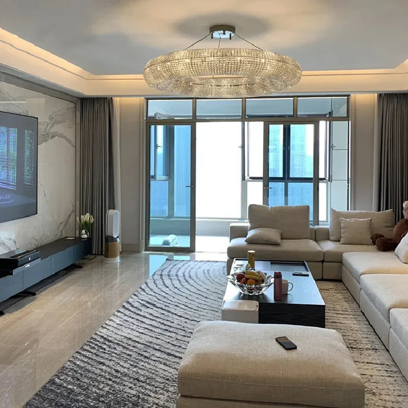 Claviers | Modern Elegant Crystal Pendant Chandelier