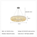 Claviers | Modern Elegant Crystal Pendant Chandelier
