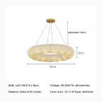Claviers | Modern Elegant Crystal Pendant Chandelier
