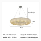 Claviers | Modern Elegant Crystal Pendant Chandelier