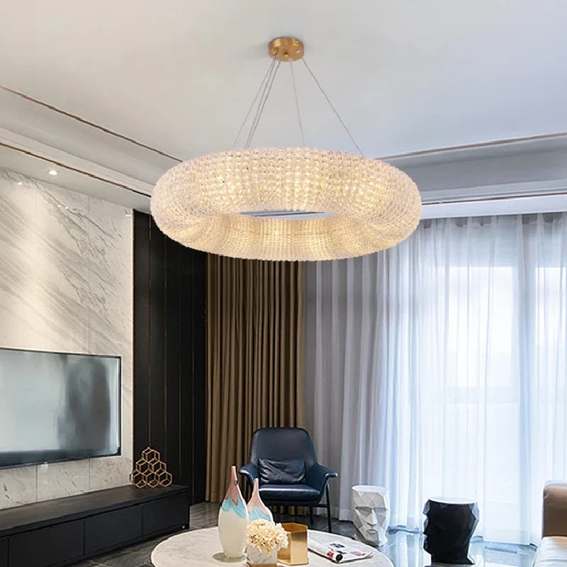 Claviers | Modern Elegant Crystal Pendant Chandelier
