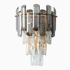 Cordoba | Smokey gray crystal wall lamp