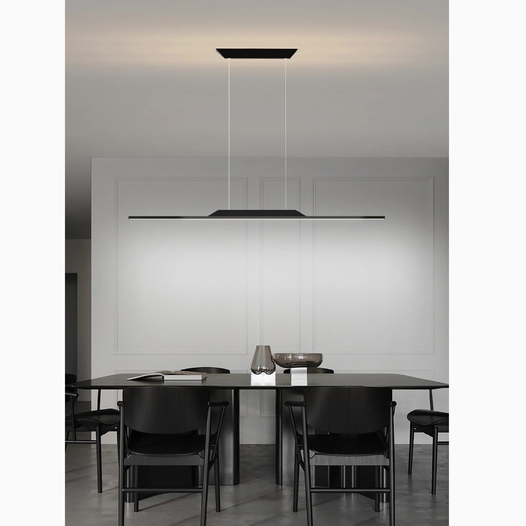 Corgemont | Gold/Black Chandelier in Minimalistic Style