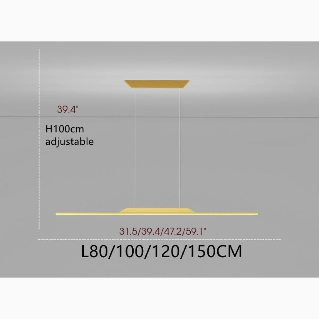 Corgemont | Gold/Black Chandelier in Minimalistic Style