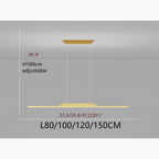 Corgemont | Gold/Black Chandelier in Minimalistic Style