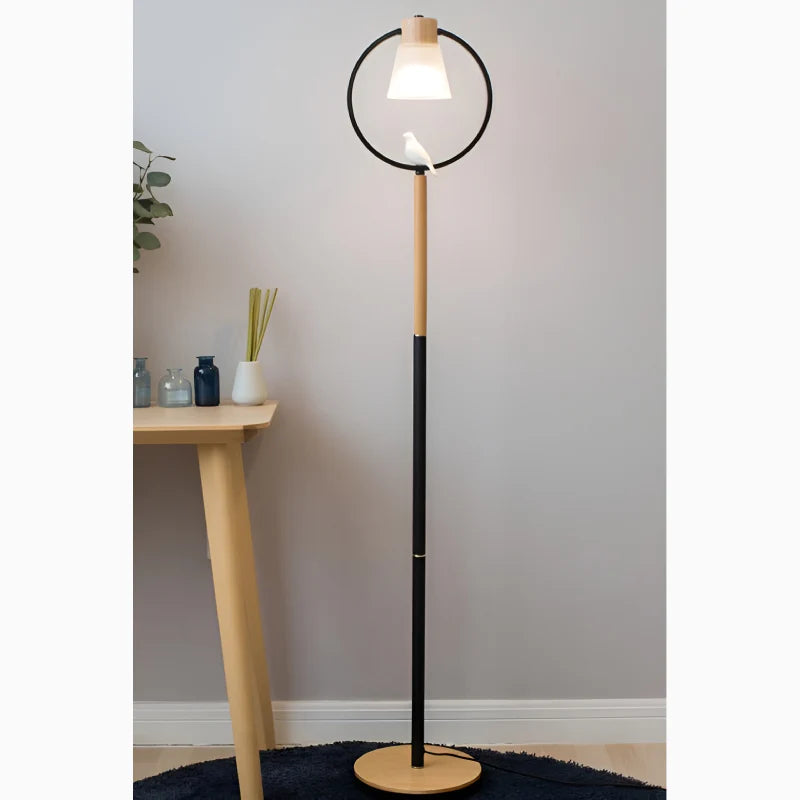 Corseaux | Creative Bell-Shaped LED Wooden Floor Lamp