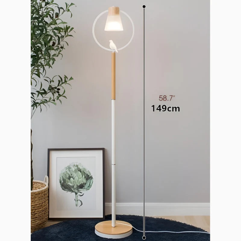 Corseaux | Creative Bell-Shaped LED Wooden Floor Lamp