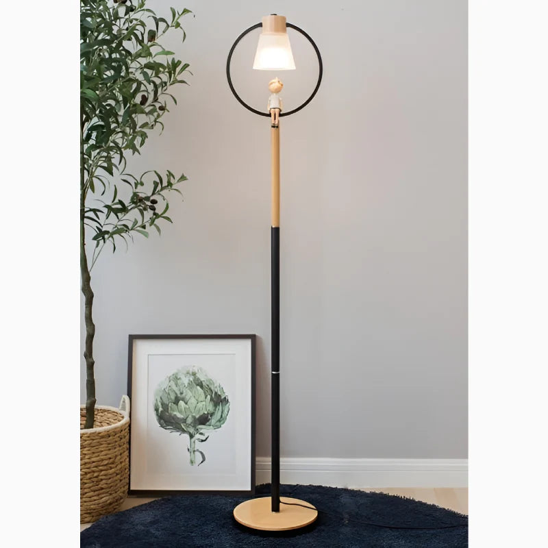 Corseaux | Creative Bell-Shaped LED Wooden Floor Lamp