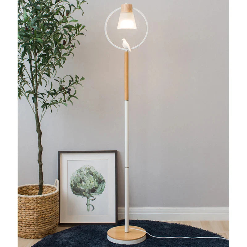 Corseaux | Creative Bell-Shaped LED Wooden Floor Lamp