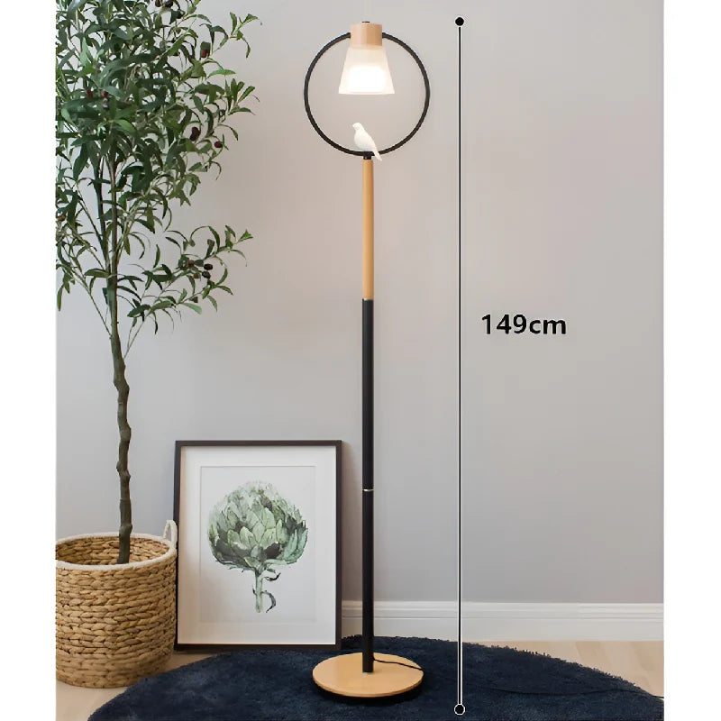 Corseaux | Creative Bell-Shaped LED Wooden Floor Lamp