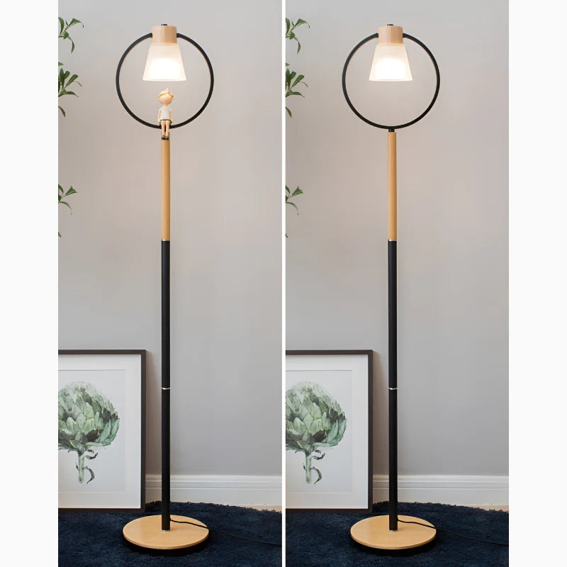 Corseaux | Creative Bell-Shaped LED Wooden Floor Lamp