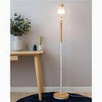 Corseaux | Creative Bell-Shaped LED Wooden Floor Lamp