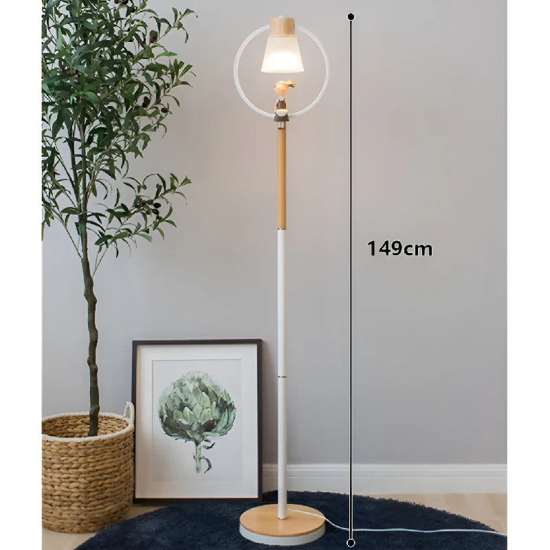 Corseaux | Creative Bell-Shaped LED Wooden Floor Lamp