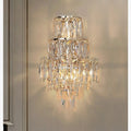 Coslada | Gold/chrome crystal wall sconce