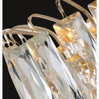 Coslada | Gold/chrome crystal wall sconce