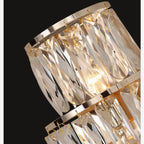 Coslada | Gold/chrome crystal wall sconce