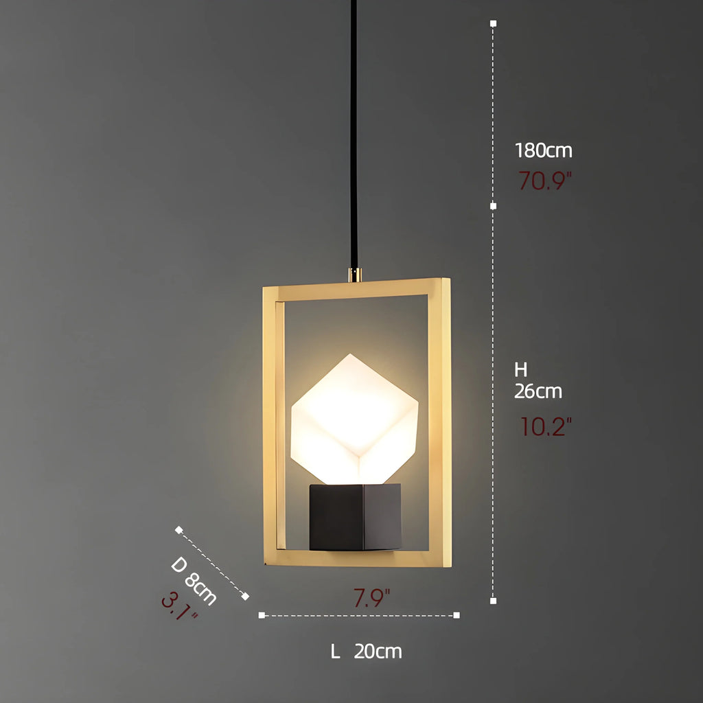 Cosseria | Luxury Cubic Pendant Light for Bedroom