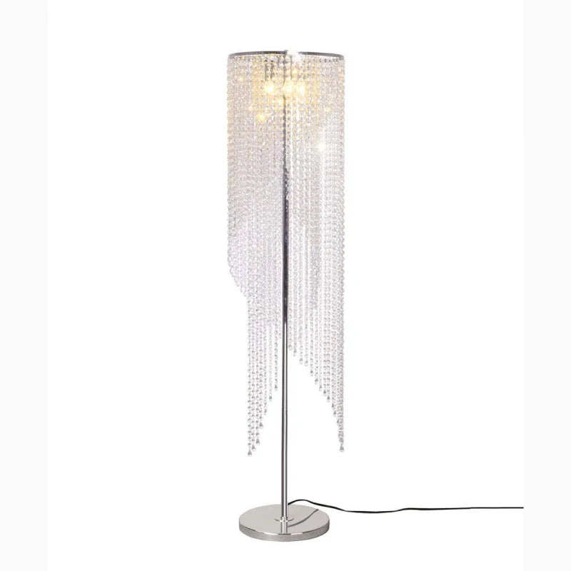 Cossonay | Modern LED Floor Lamp With Crystal Veil