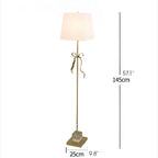 Crans-Montana | Retro LED Copper Floor Light With a Princess Bow