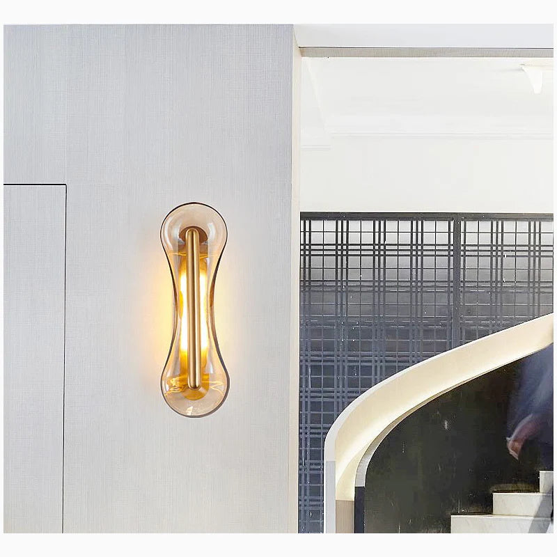 Creative Glass Wall Lamp in Innovative Style for Living Room, Bedroom