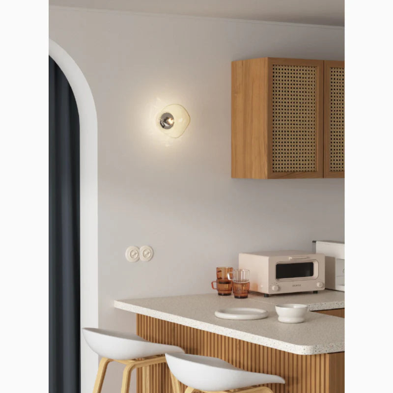 Creative Glass Wall Lamp in Ultramodern Style, Living Room, Bedroom
