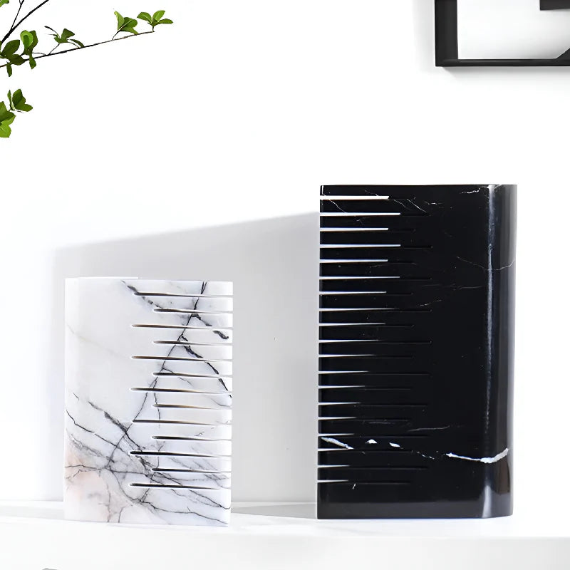 Creative Luxury Polished Marble Flower Vase