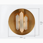 Creative Marble Wall Lamp in American Style for Bathroom, Balcony