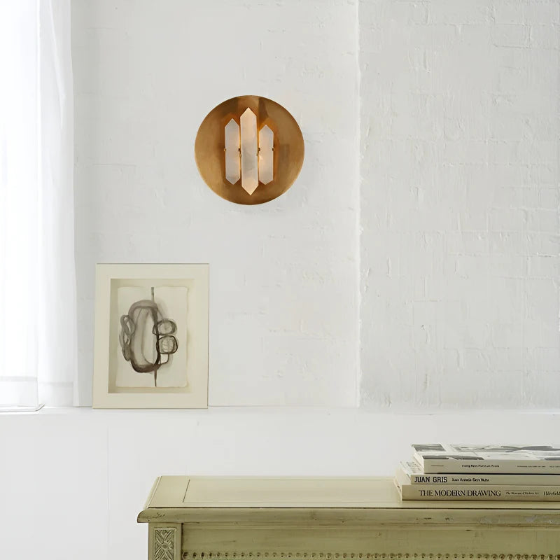 Creative Marble Wall Lamp in American Style for Bathroom, Balcony