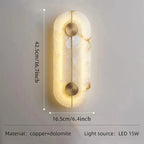 Creative Marble Wall Lamp in Chinese Style for Living Room, Bedroom