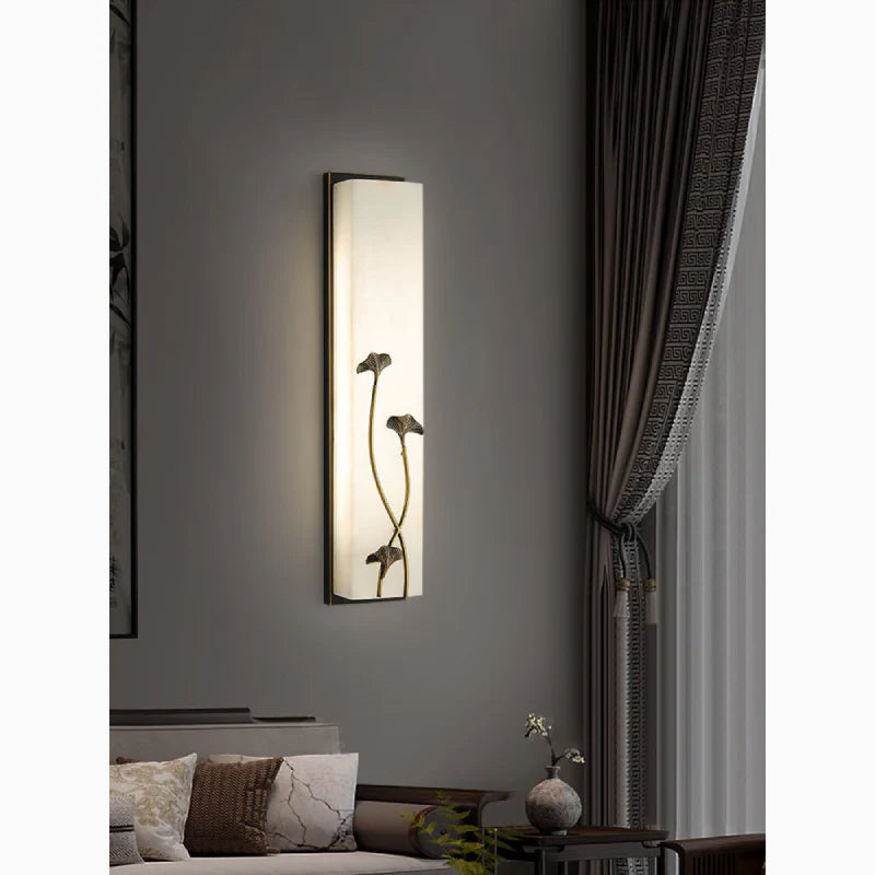 Creative Marble Wall Lamp in Chinese Style for Living Room, Bedroom