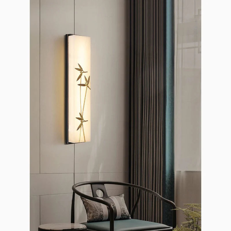 Creative Marble Wall Lamp in Chinese Style for Living Room, Bedroom