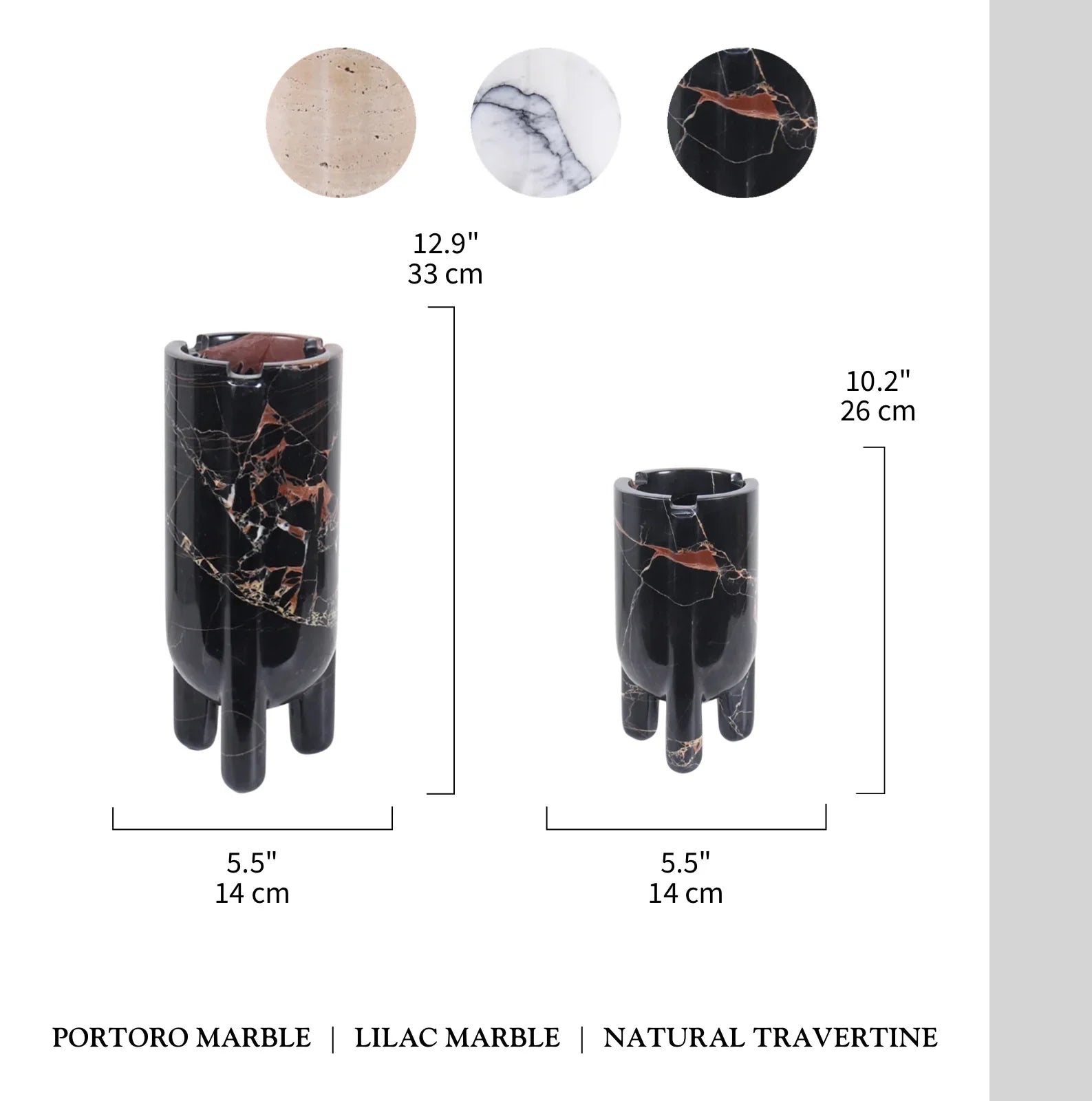 Creative Modern Elegant Marble Vase For Living Room