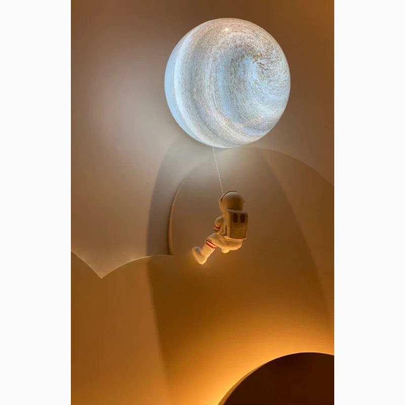 Creative Universe Lantern Planet Wall Sconce for Kids Room, Bedroom
