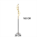 Cressier | Creative Spiral Floor Lamp with Glass Balls Lampshade