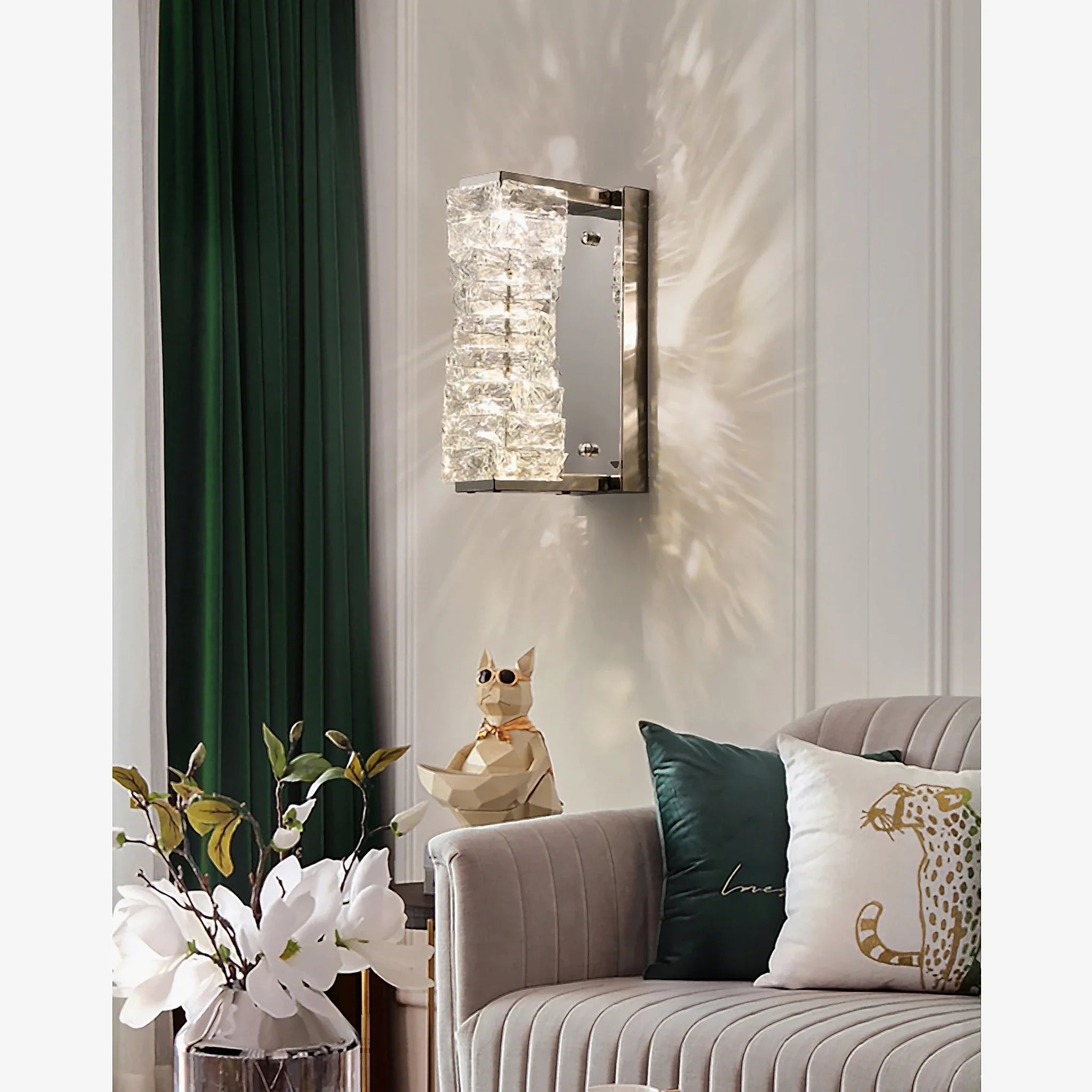 Crevillent | Gold/chrome wall sconce