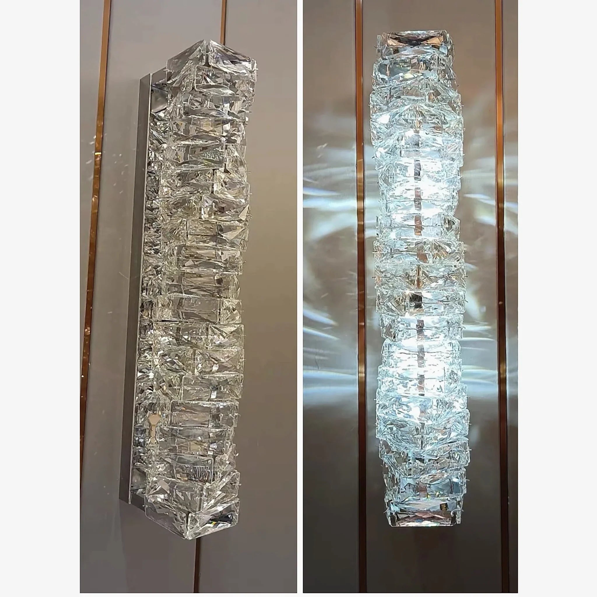 Crevillent | Gold/chrome wall sconce