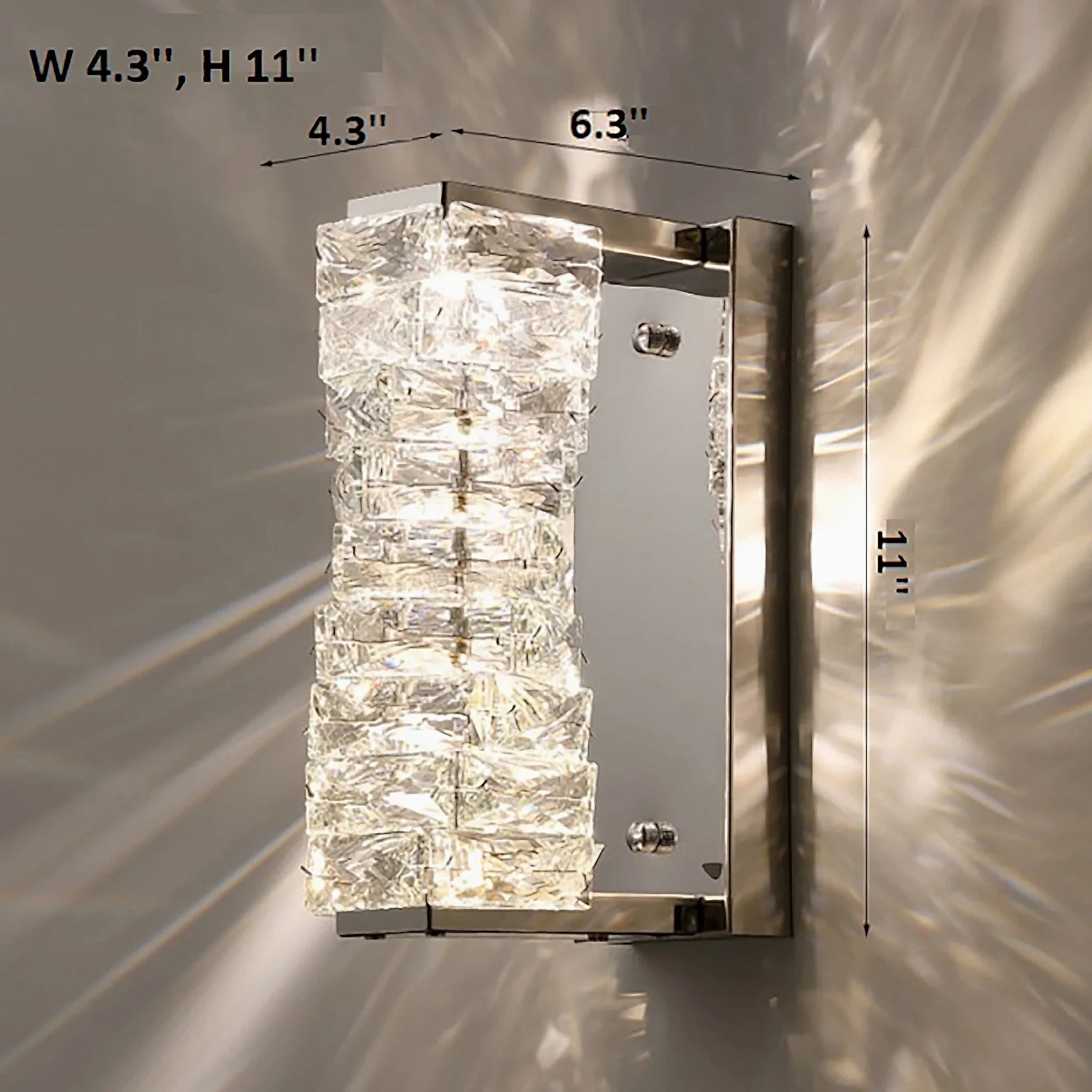 Crevillent | Gold/chrome wall sconce
