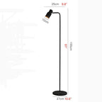 Dallenwil | Minimalistic Gold Floor Lamp with Marble Base