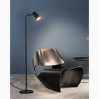 Dallenwil | Minimalistic Gold Floor Lamp with Marble Base